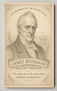 James Buchanan 15th President - Trading Card PosterGoat