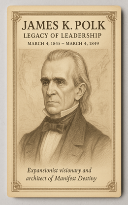 James K. Polk Legacy of Leadership - Trading Card PosterGoat