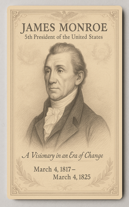 James Monroe 5th President - Trading Card PosterGoat