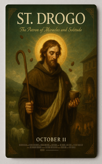St. Drogo The Patron of Miracles and Solitude - Trading Card PosterGoat