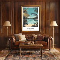 Bacalar Lagoon Vintage Travel Art Print – Travel Poster PosterGoat