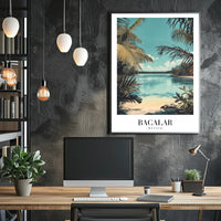 Bacalar Lagoon Vintage Travel Art Print – Travel Poster PosterGoat