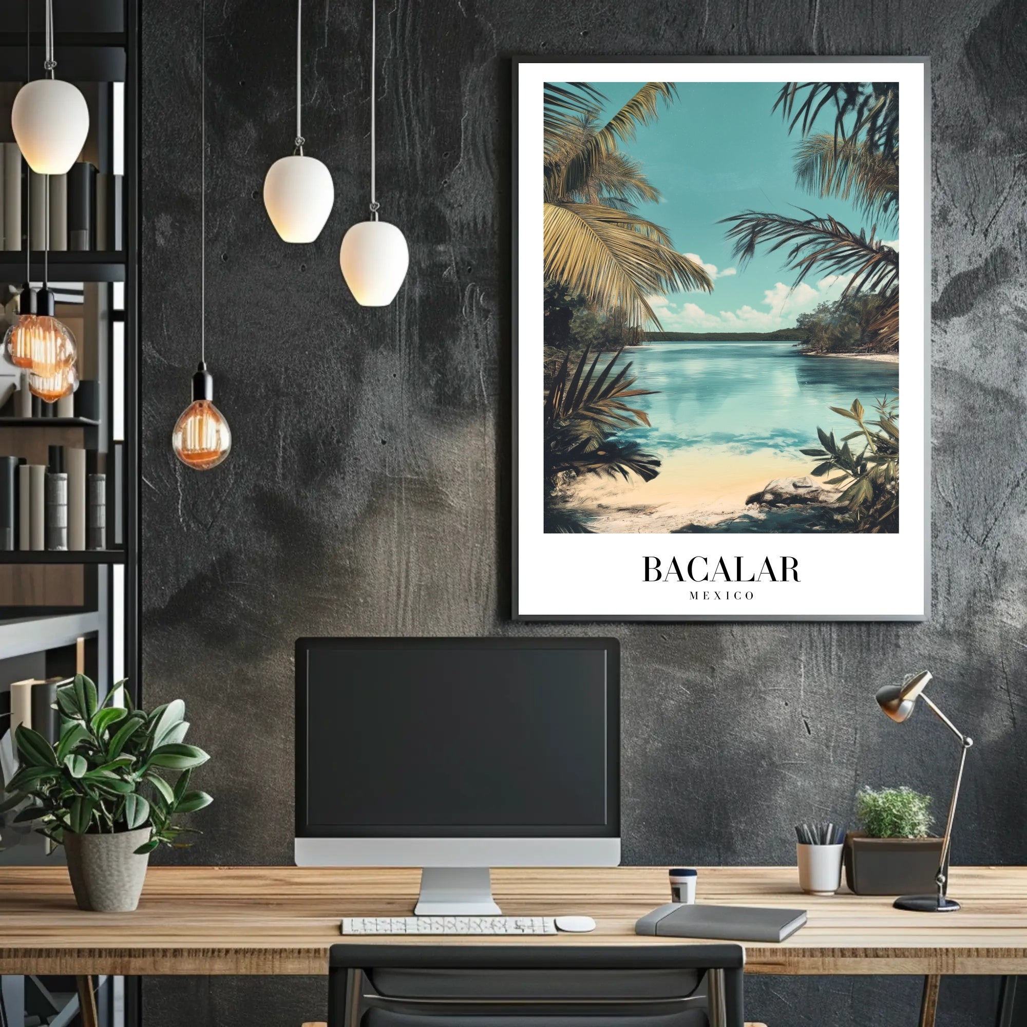 Bacalar Lagoon Vintage Travel Art Print – Travel Poster PosterGoat