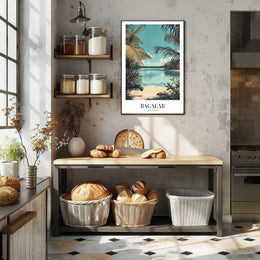 Bacalar Lagoon Vintage Travel Art Print – Travel Poster PosterGoat
