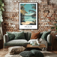 Bacalar Lagoon Vintage Travel Art Print – Travel Poster PosterGoat