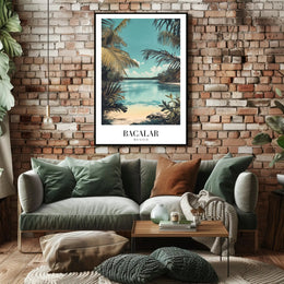 Bacalar Lagoon Vintage Travel Art Print – Travel Poster PosterGoat