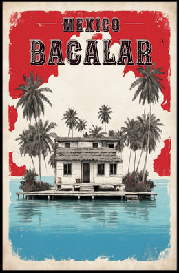 Bacalar Lakeside Tranquility Travel Poster PosterGoat