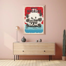 Bacalar Lakeside Tranquility Travel Poster PosterGoat