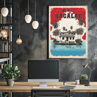 Bacalar Lakeside Tranquility Travel Poster PosterGoat