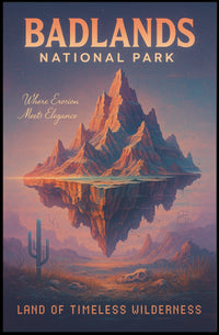 Badlands National Park Land Of Poster PosterGoat