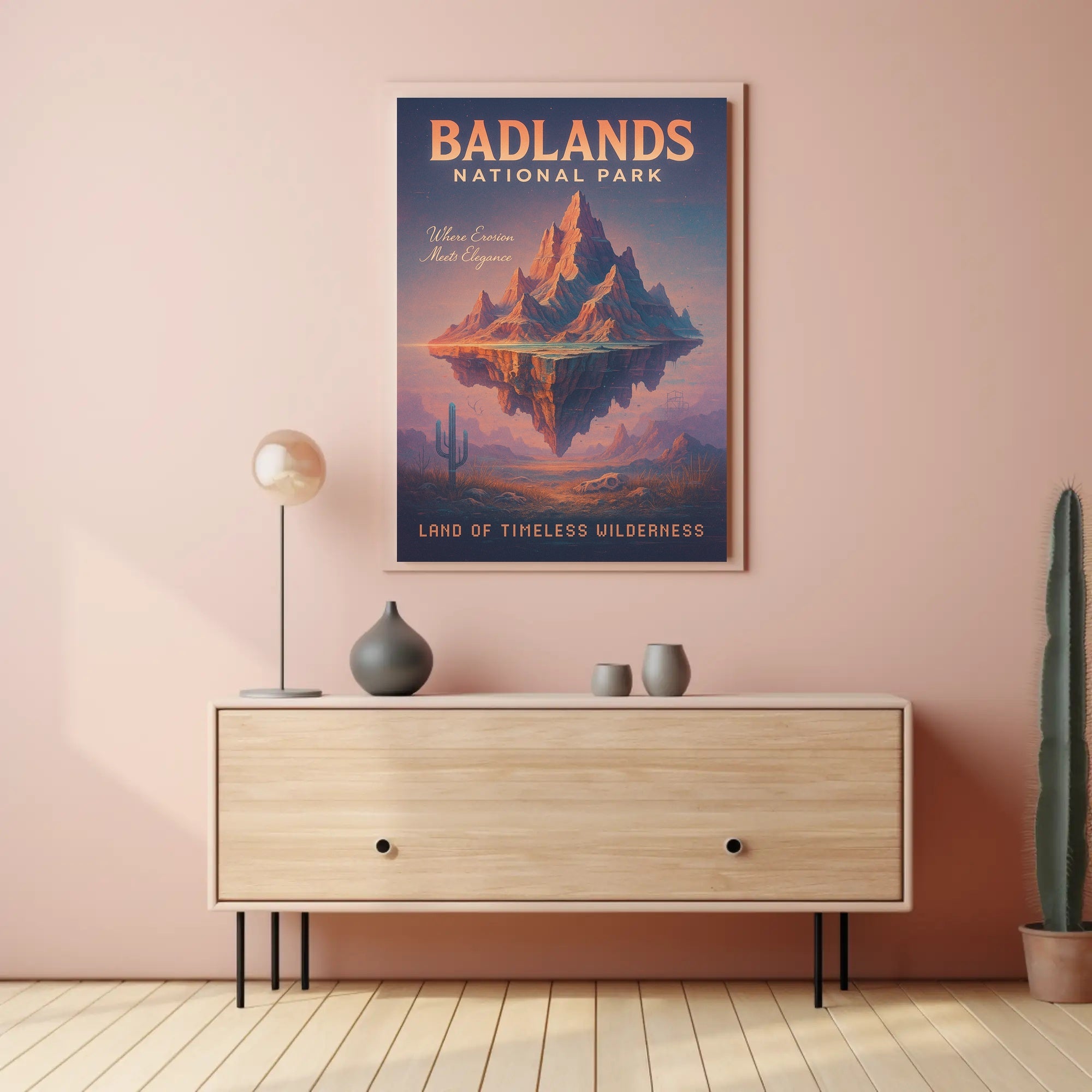 Badlands National Park Land Of Poster PosterGoat