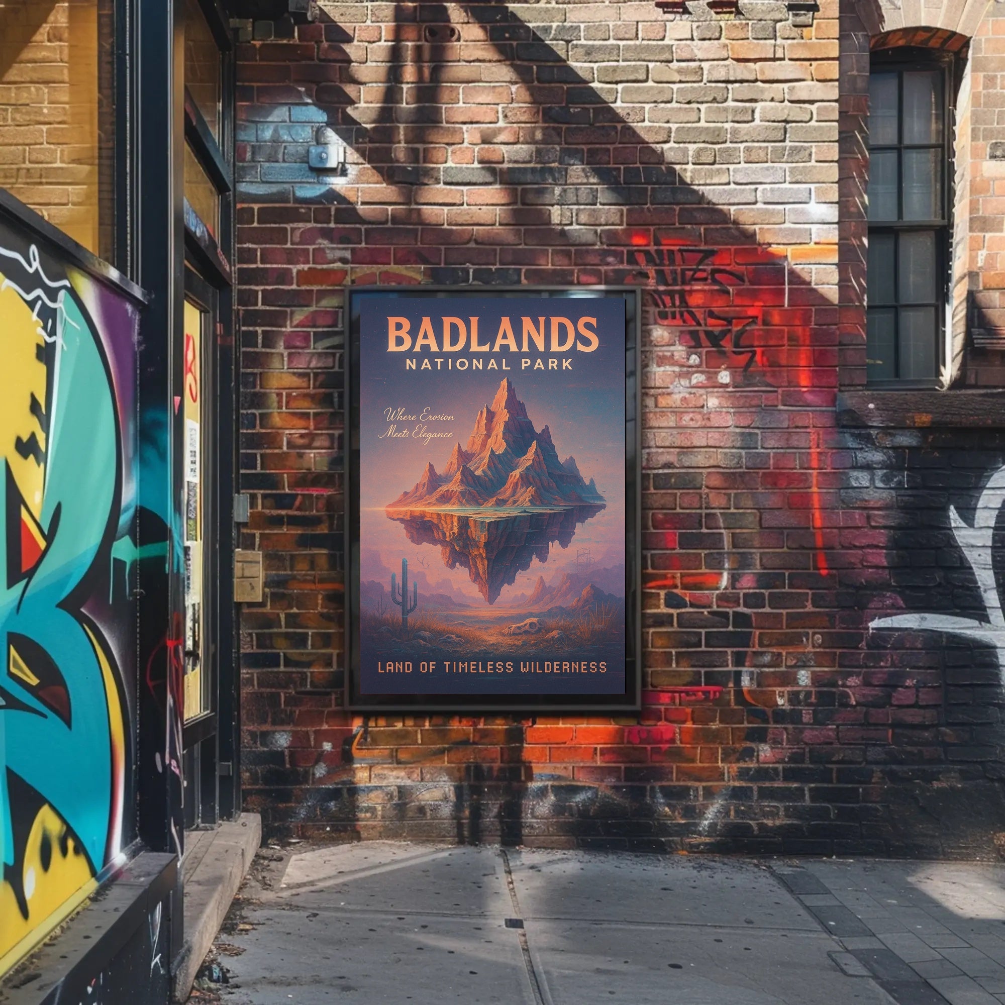 Badlands National Park Land Of Poster PosterGoat