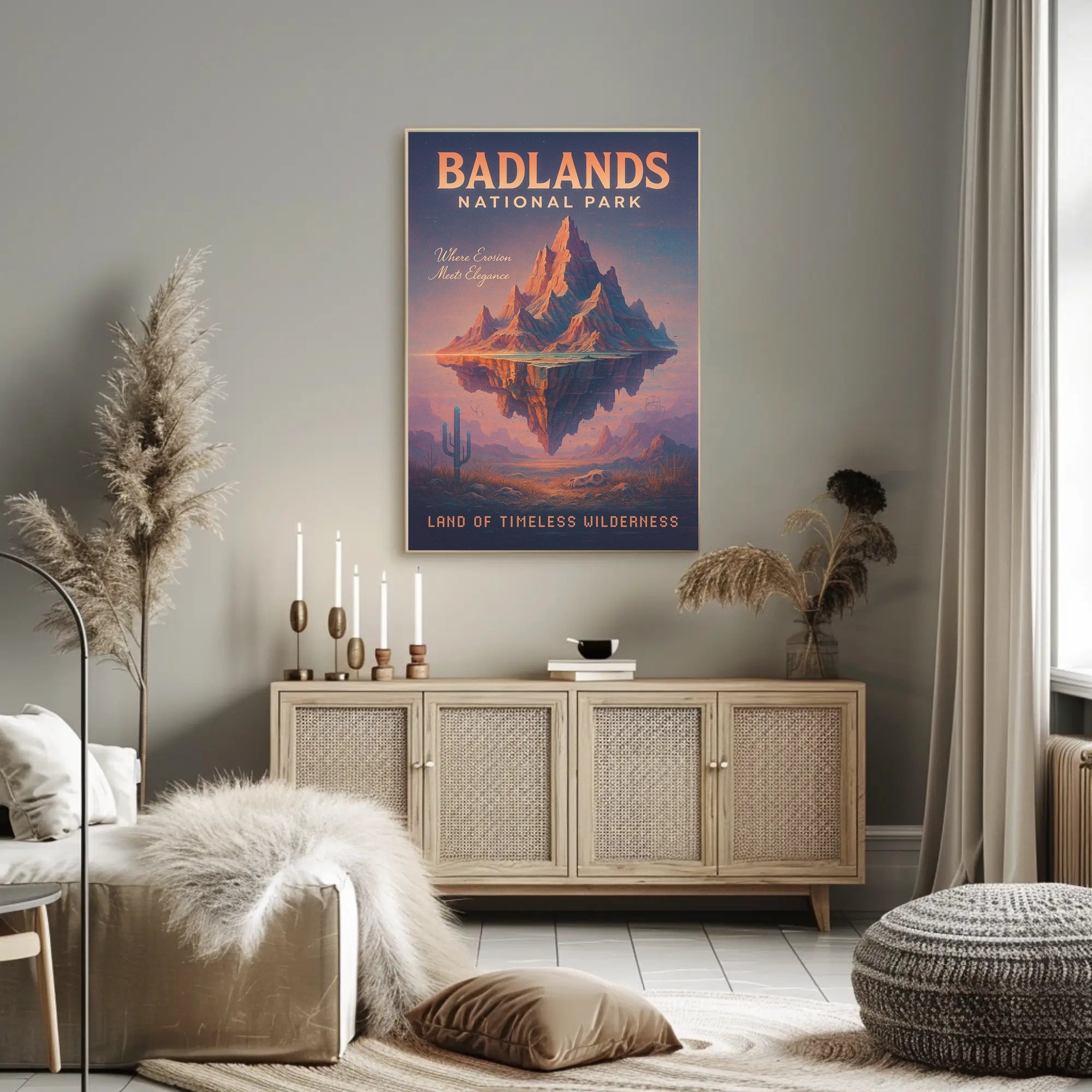 Badlands National Park Land Of Poster PosterGoat