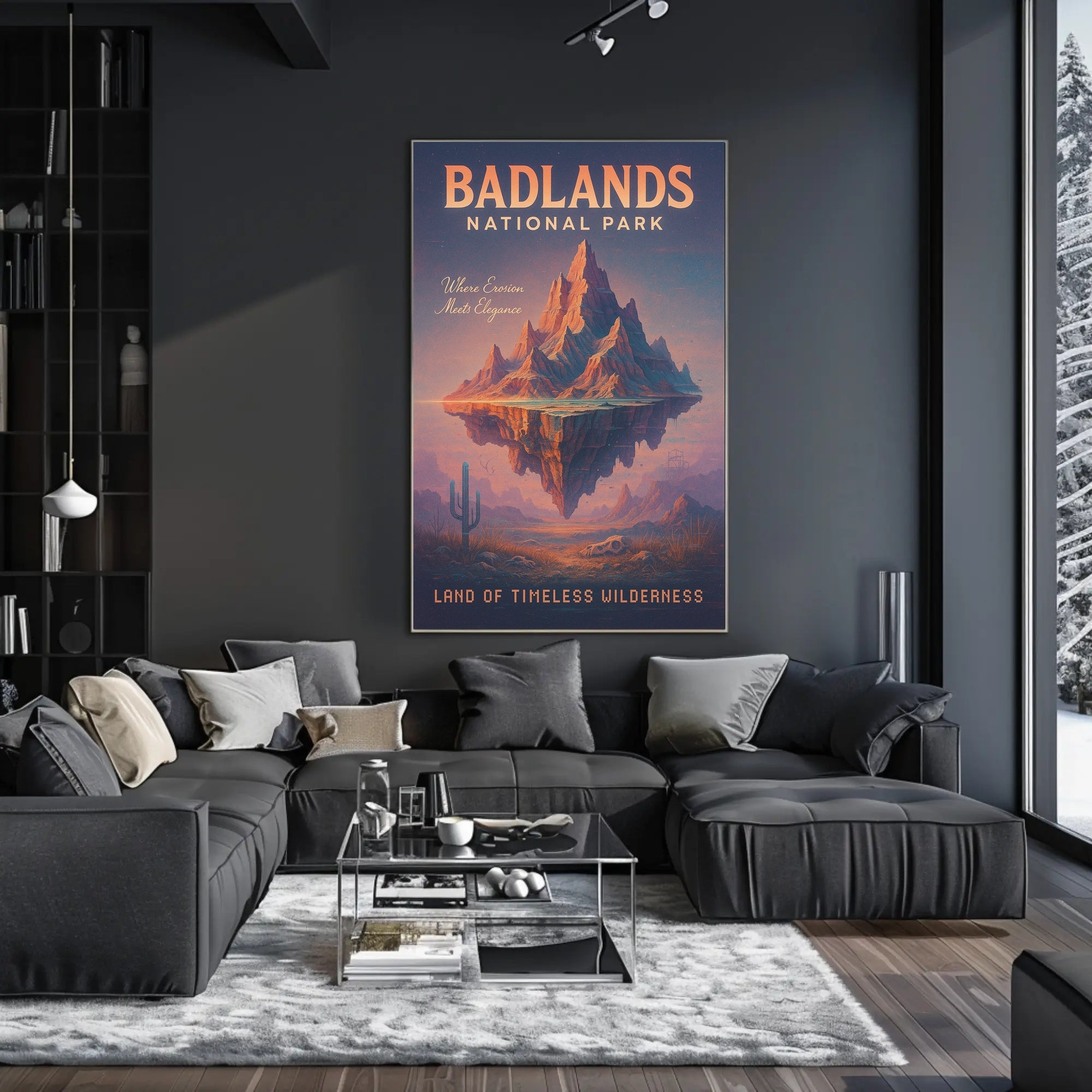 Badlands National Park Land Of Poster PosterGoat