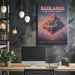 Badlands National Park Land Of Poster PosterGoat