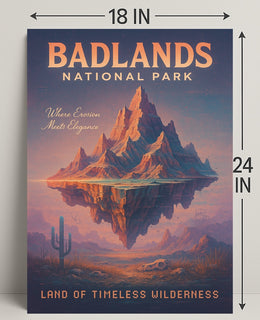Badlands National Park Land Of Poster PosterGoat