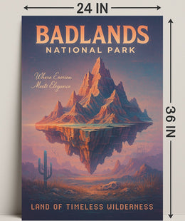 Badlands National Park Land Of Poster PosterGoat
