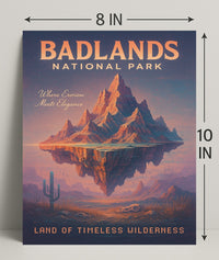Badlands National Park Land Of Poster PosterGoat