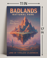 Badlands National Park Land Of Poster PosterGoat