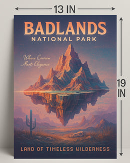 Badlands National Park Land Of Poster PosterGoat