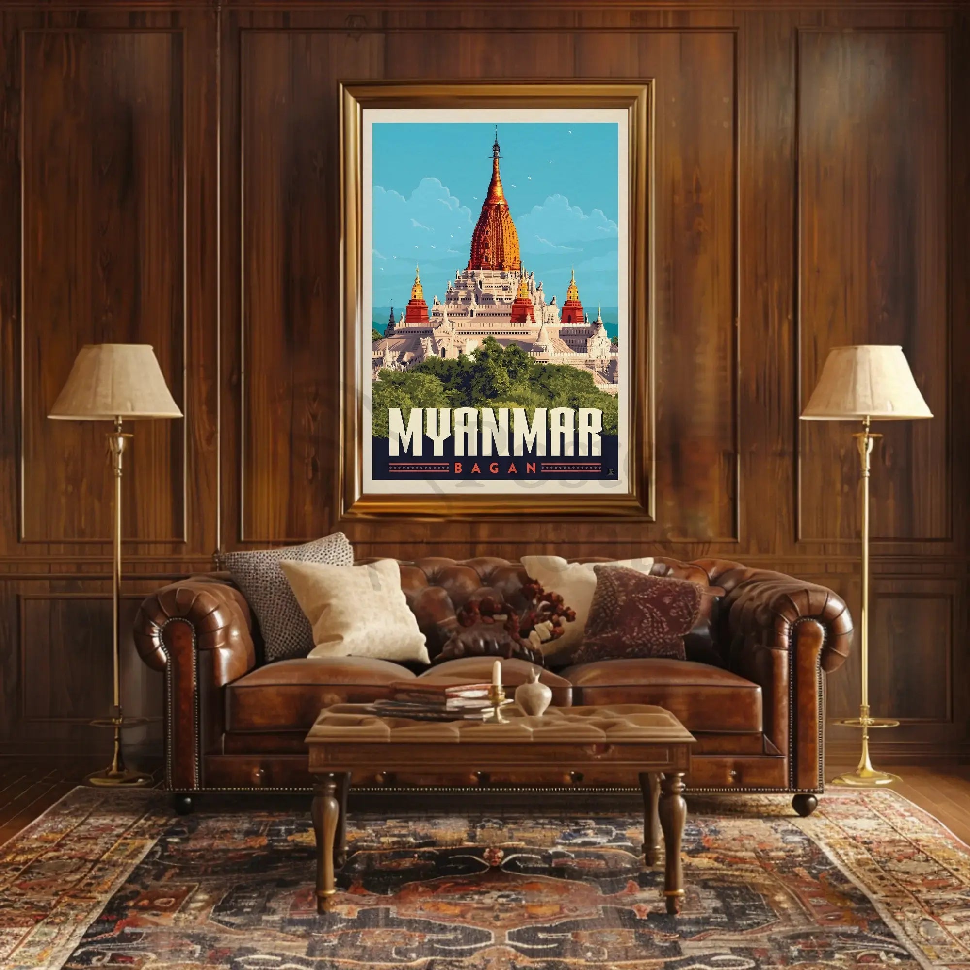 Bagan Myanmar Temple Adventure Awaits Travel Poster PosterGoat
