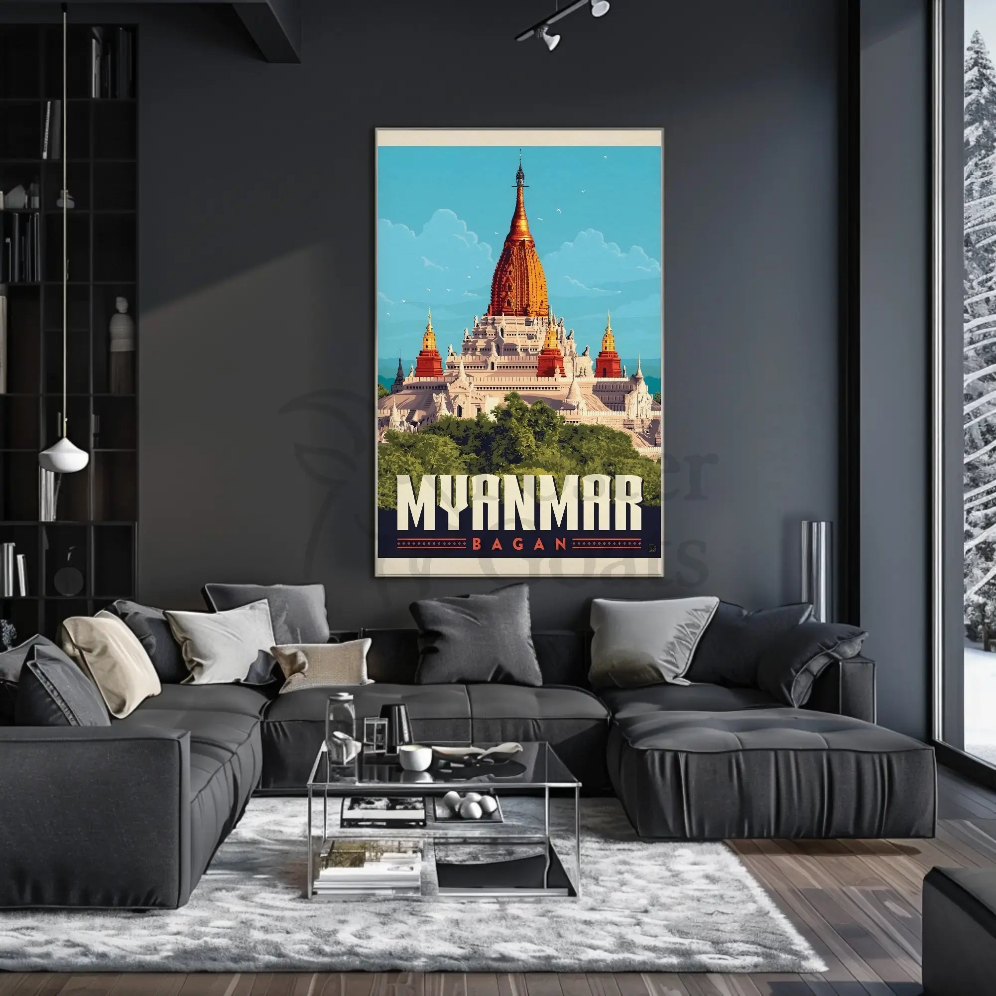 Bagan Myanmar Temple Adventure Awaits Travel Poster PosterGoat
