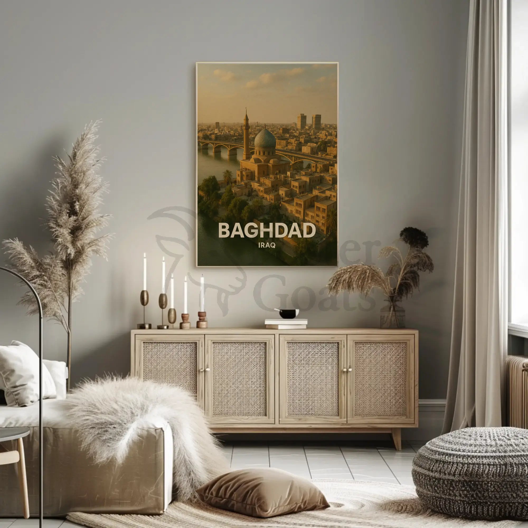 Baghdad Middle Eastern Heritage Travel Poster PosterGoat