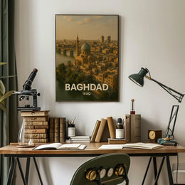 Baghdad Middle Eastern Heritage Travel Poster PosterGoat