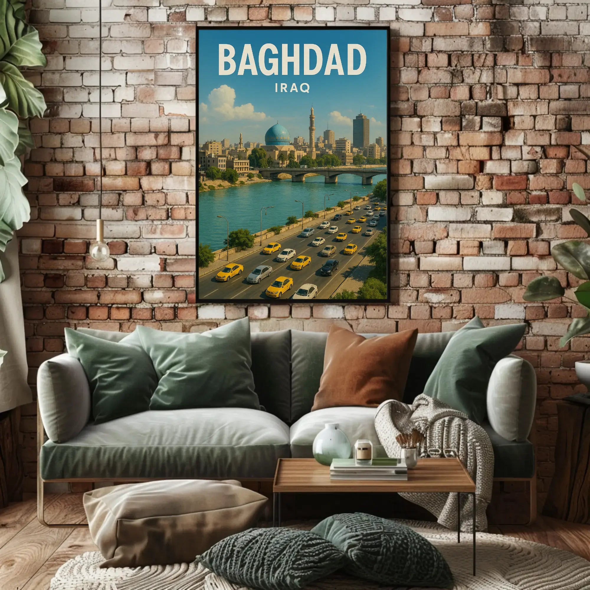 Baghdad Vibrant Cityscape Cultural or Heritage Poster PosterGoat