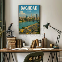 Baghdad Vibrant Cityscape Cultural or Heritage Poster PosterGoat
