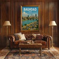 Baghdad Vibrant Cityscape Cultural or Heritage Poster PosterGoat