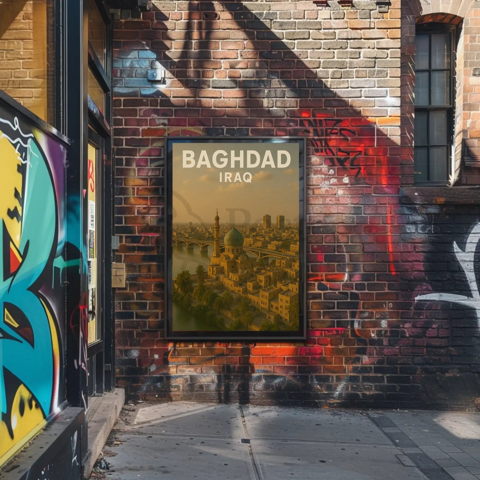 Baghdad's Architectural Splendor Cultural Heritage Poster PosterGoat