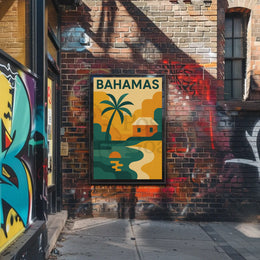 Bahamas Tropical Paradise Scenic Travel Poster PosterGoat