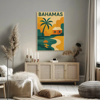 Bahamas Tropical Paradise Scenic Travel Poster PosterGoat