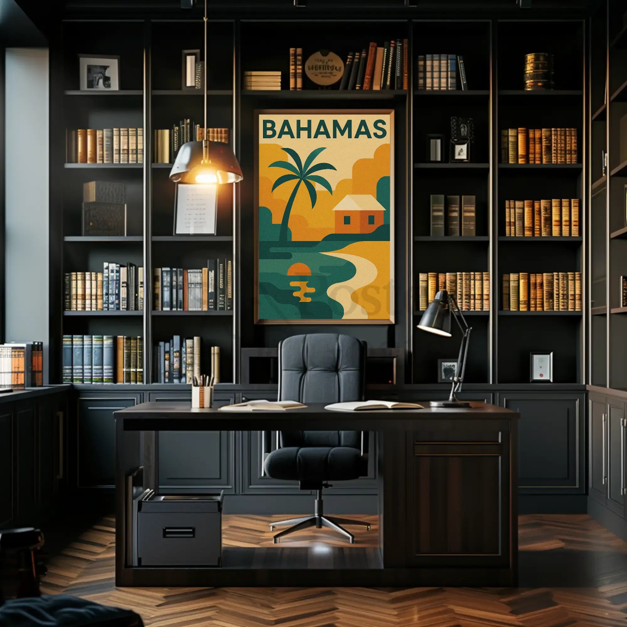 Bahamas Tropical Paradise Scenic Travel Poster PosterGoat