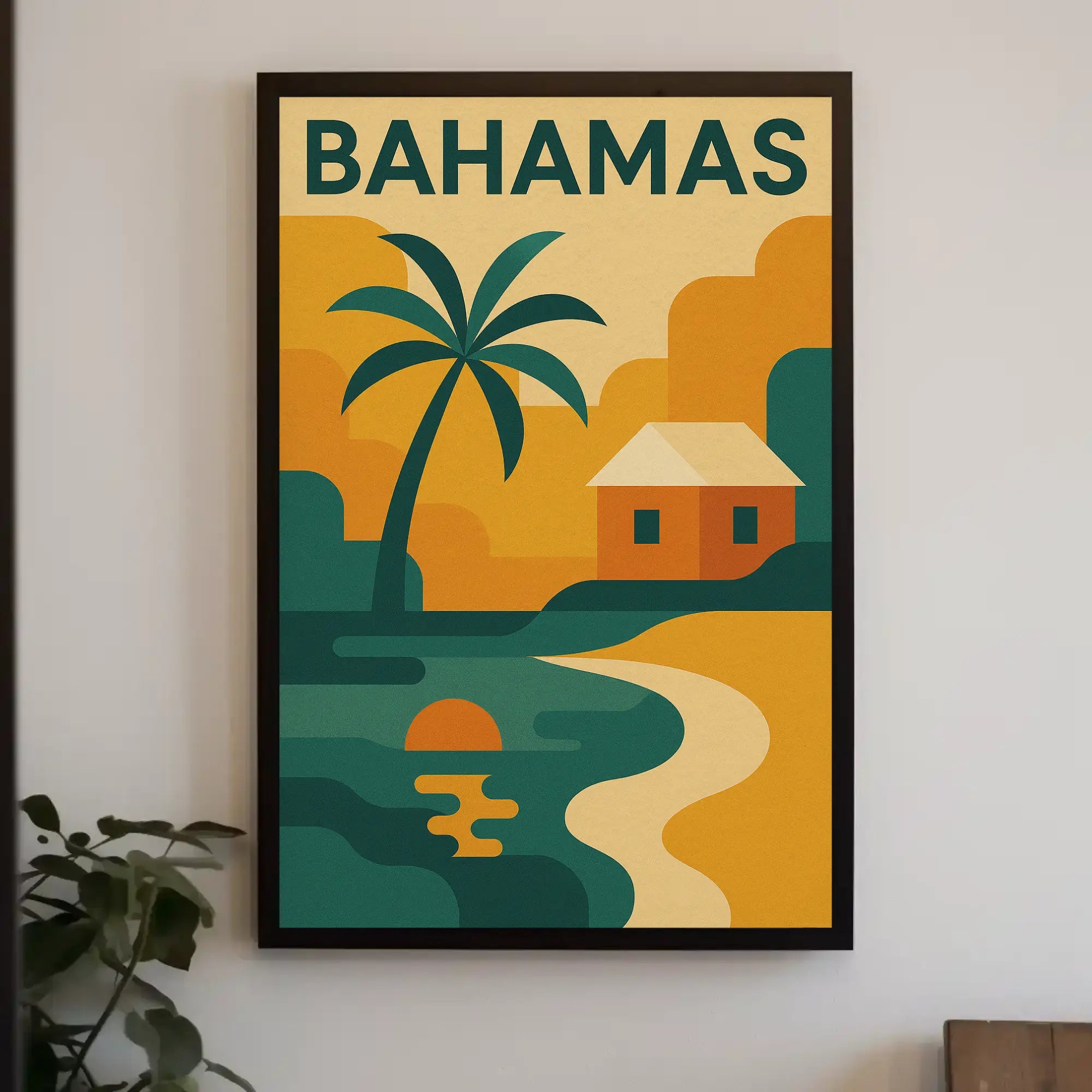 Bahamas Tropical Paradise Scenic Travel Poster PosterGoat
