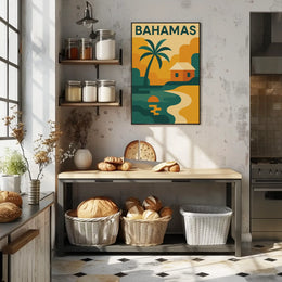 Bahamas Tropical Paradise Scenic Travel Poster PosterGoat