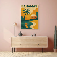 Bahamas Tropical Paradise Scenic Travel Poster PosterGoat