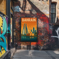 Bahrain Heritage Meets Modernity Travel Poster PosterGoat
