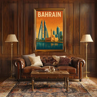 Bahrain Heritage Meets Modernity Travel Poster PosterGoat
