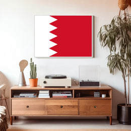 Bahrain National Flag Modern Patriotic Country Flag Poster PosterGoat