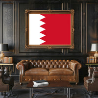 Bahrain National Flag Modern Patriotic Country Flag Poster PosterGoat