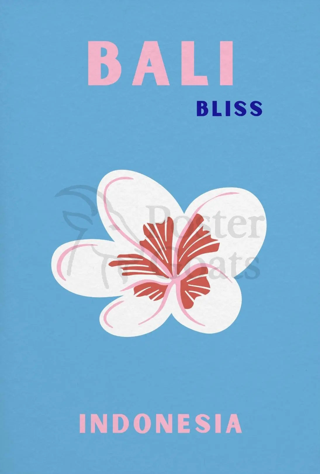 Bali Bliss Modern Travel Paradise Poster PosterGoat