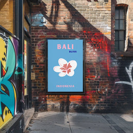 Bali Bliss Modern Travel Paradise Poster PosterGoat