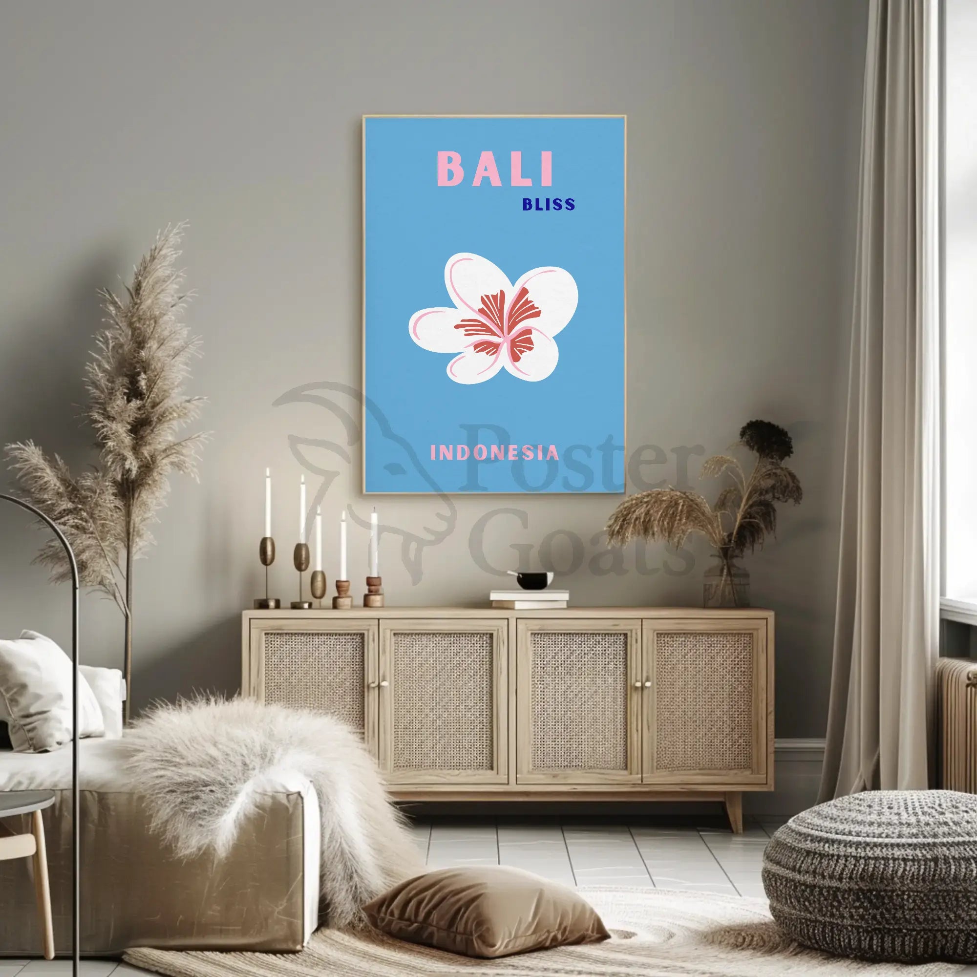 Bali Bliss Modern Travel Paradise Poster PosterGoat