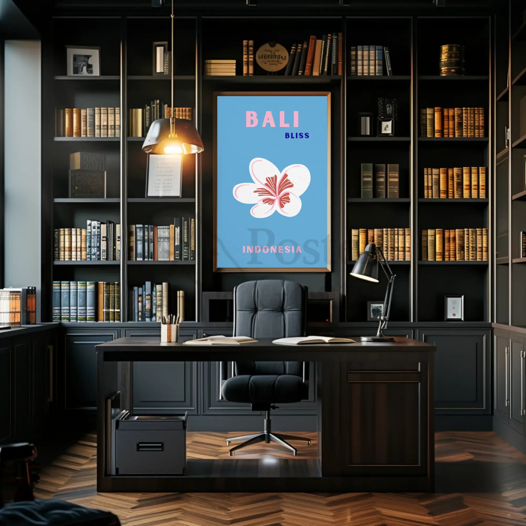 Bali Bliss Modern Travel Paradise Poster PosterGoat
