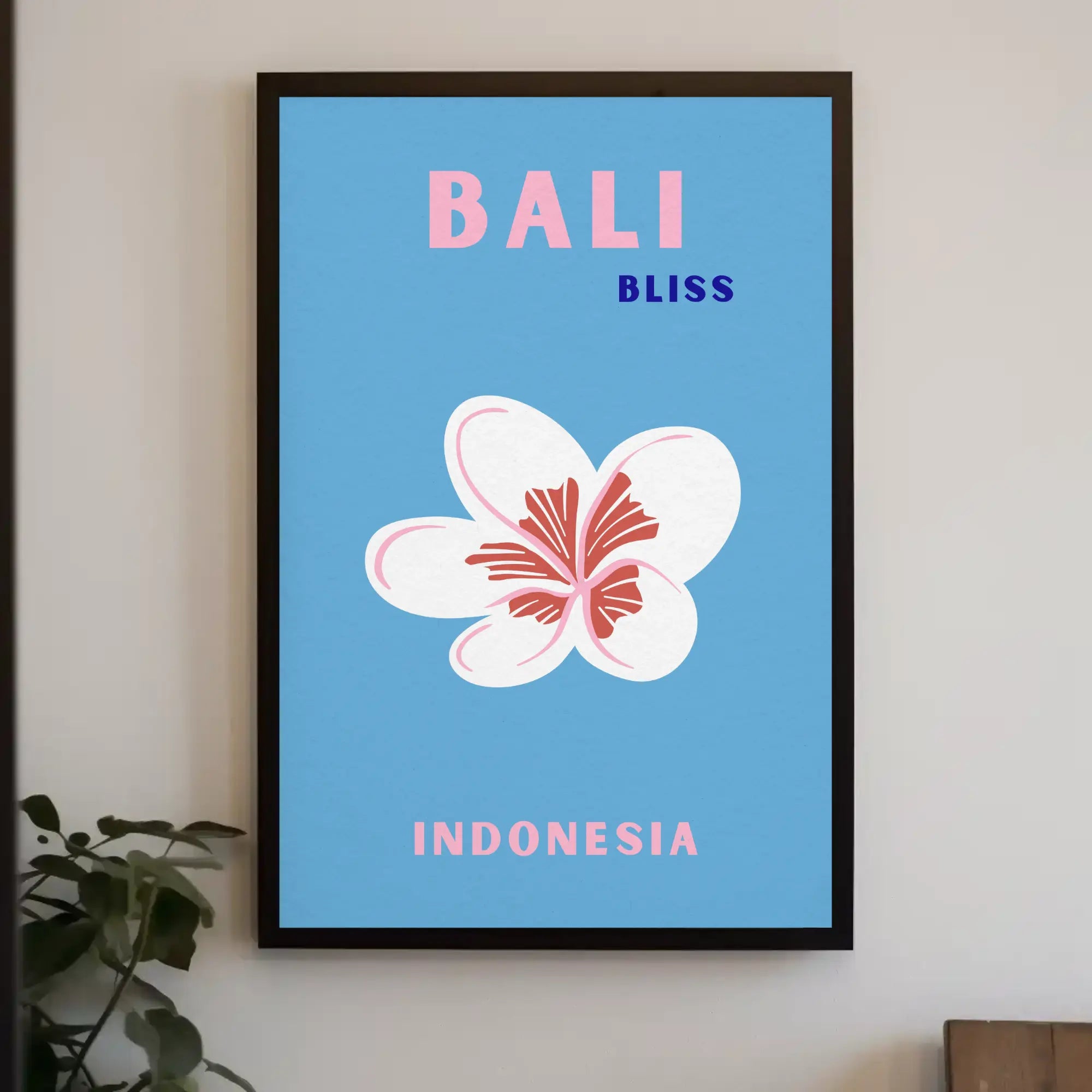 Bali Bliss Modern Travel Paradise Poster PosterGoat
