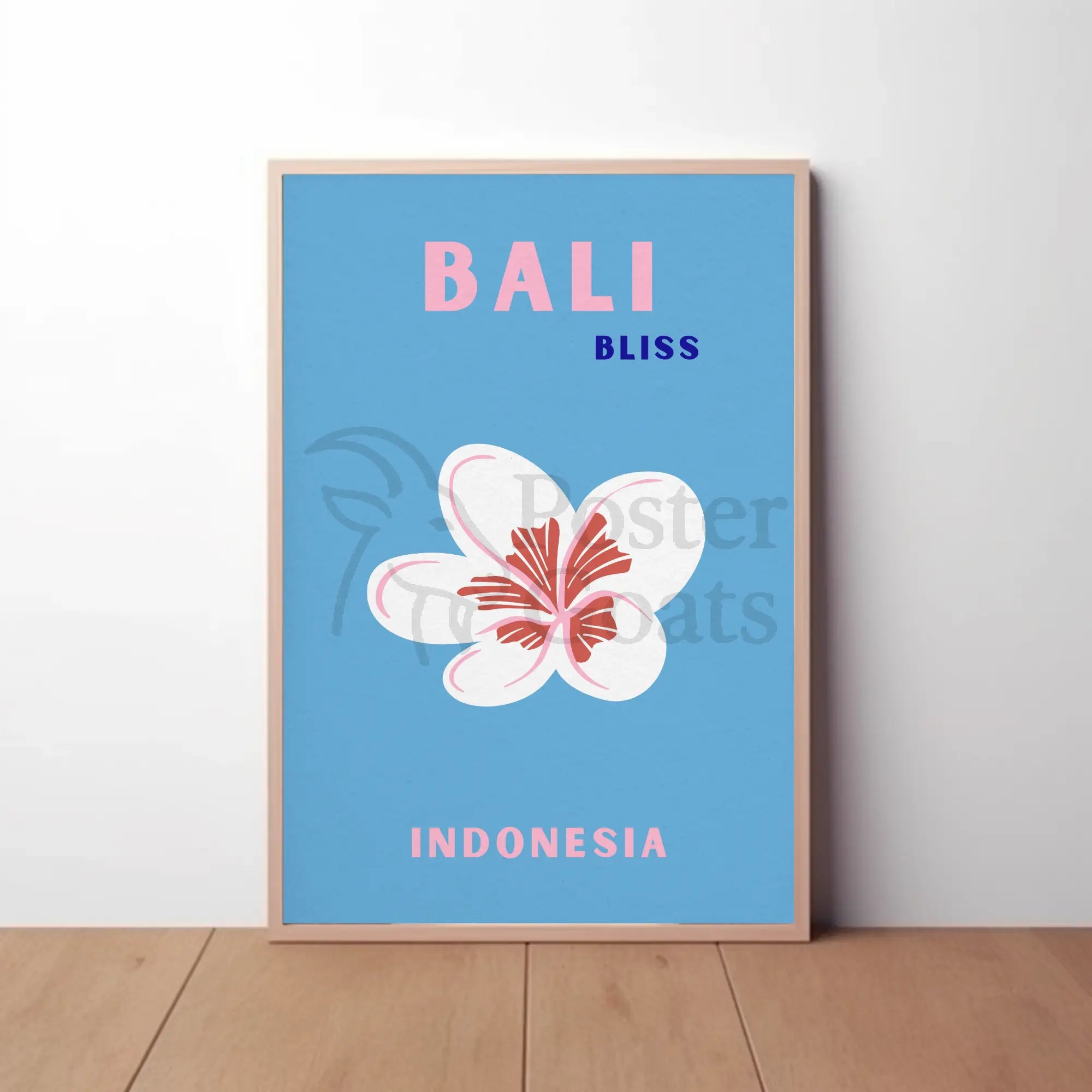 Bali Bliss Modern Travel Paradise Poster PosterGoat