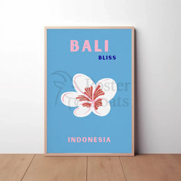 Bali Bliss Modern Travel Paradise Poster PosterGoat