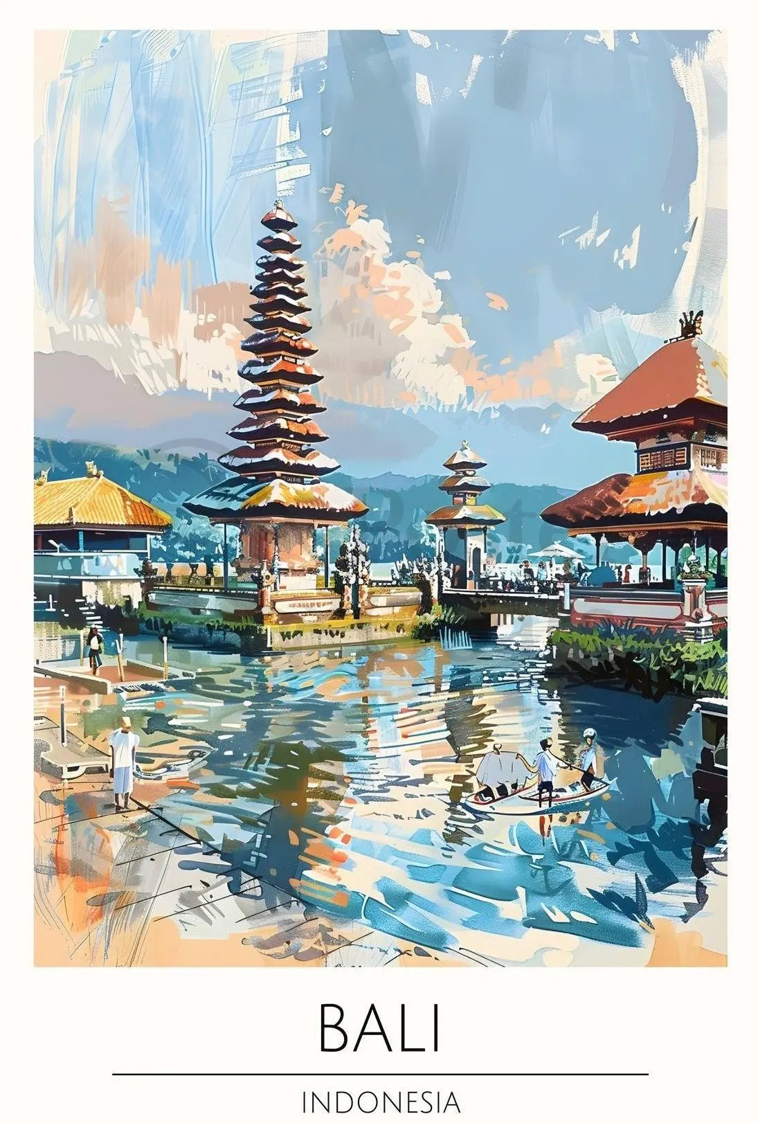 Bali Indonesia Travel Poster Stylish Wall Art Decoration PosterGoat